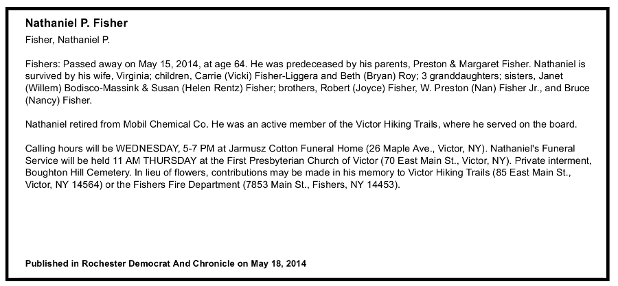 Obituary for Nat Fisher